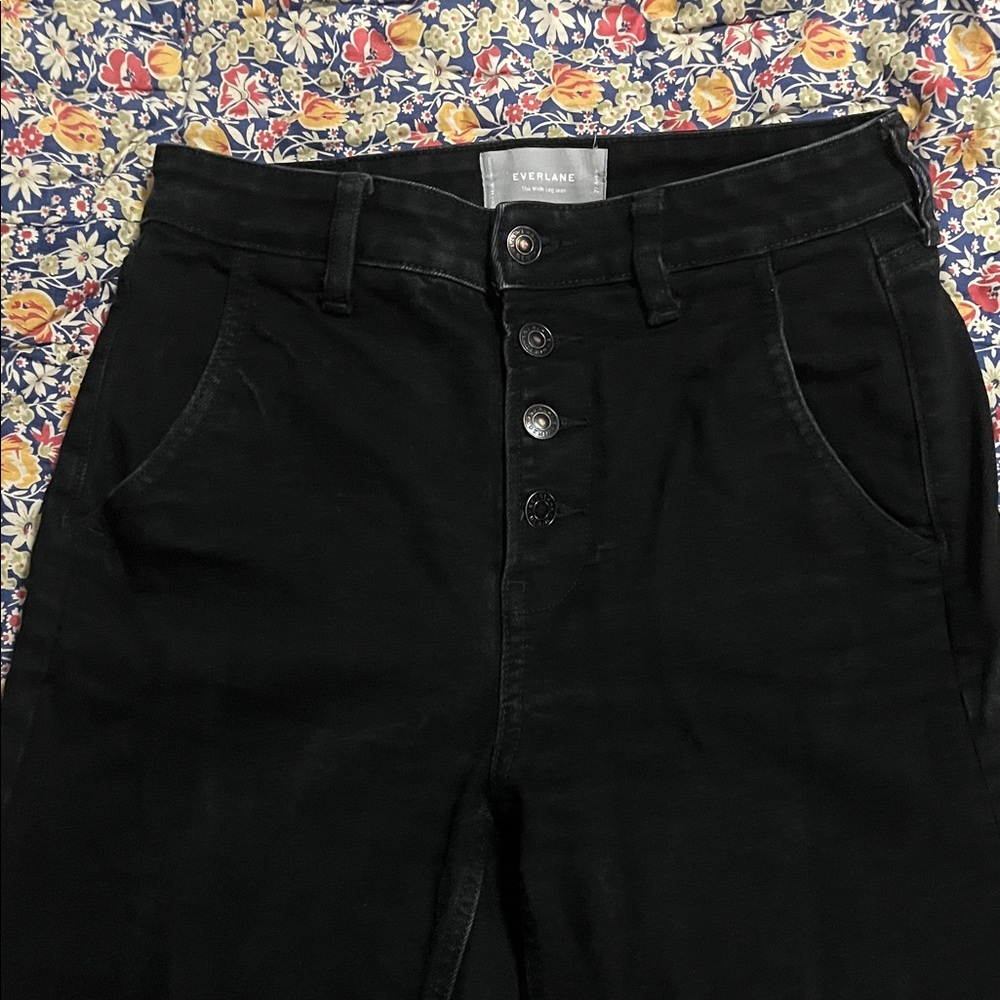 Everlane Women's High Rise Black Jeans